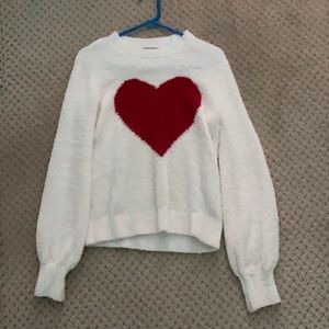 Heart fuzzy shirt